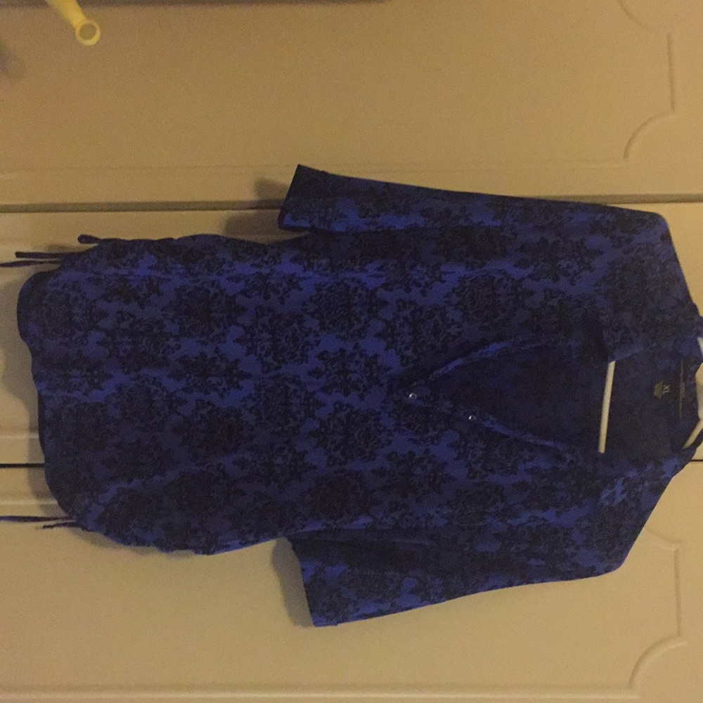 XL Amang NY blue/collared dress shirt